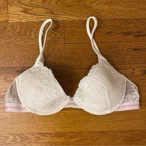 VS PINK White Lace Bra